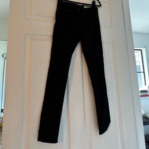 Rag & Bone Mid-Rise Black Skinny Jeans- Ankle Length